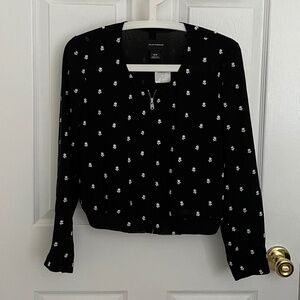 Club Monaco silk bomber jacket